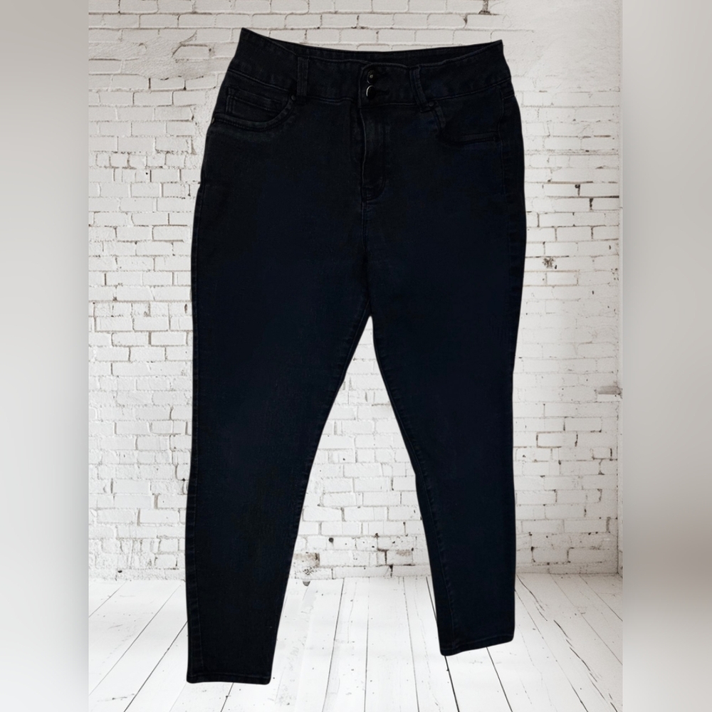 d.jeans | Women's Black Skinny Slim Denim Jeans | Size 14 Petite | Casual |.